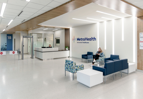 MetroHealth Cleveland Heights Behavioral Health Hospital lobby
